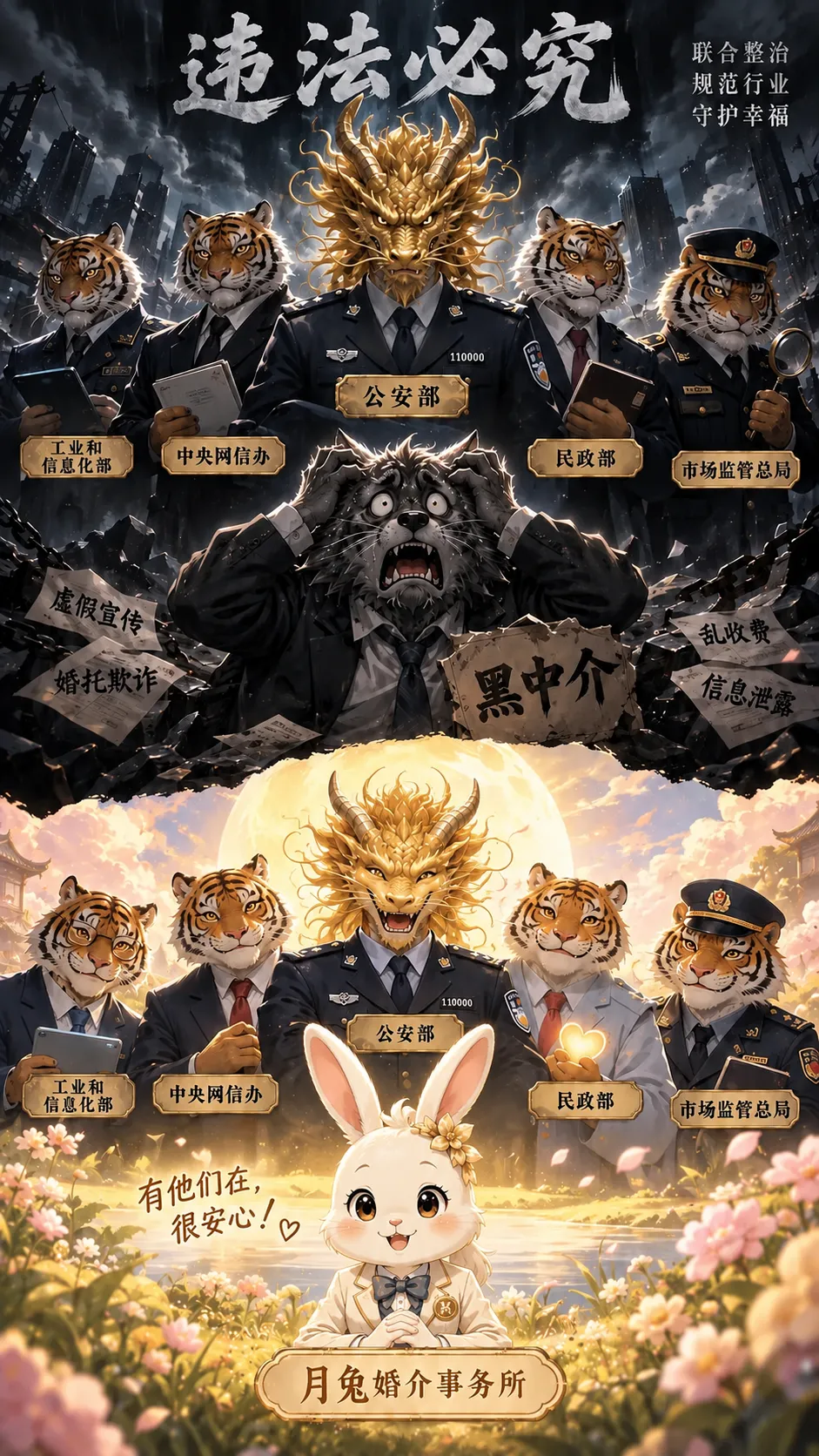 五部门眼里的灰狼和兔兔